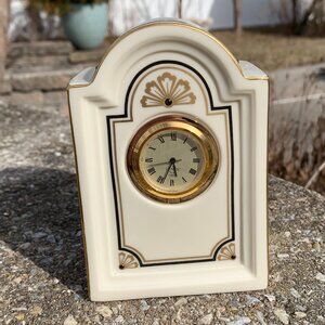 Vtg LENOX Brunswick Quartz Clock Collectible